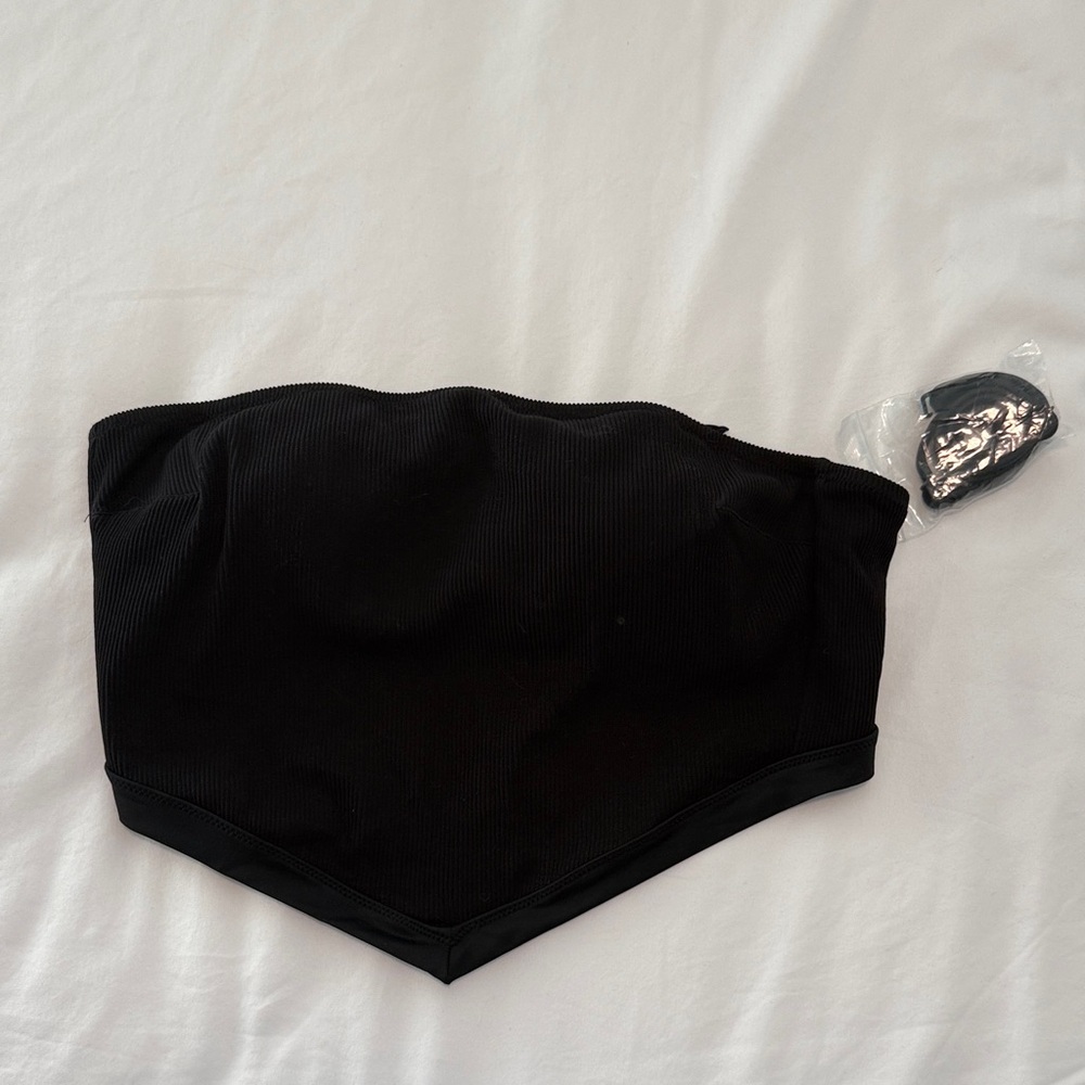 Aerie Black Bandeau Top